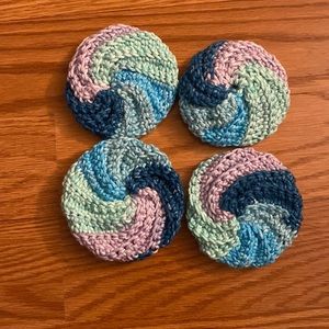 4 pack of crochet scrubbies